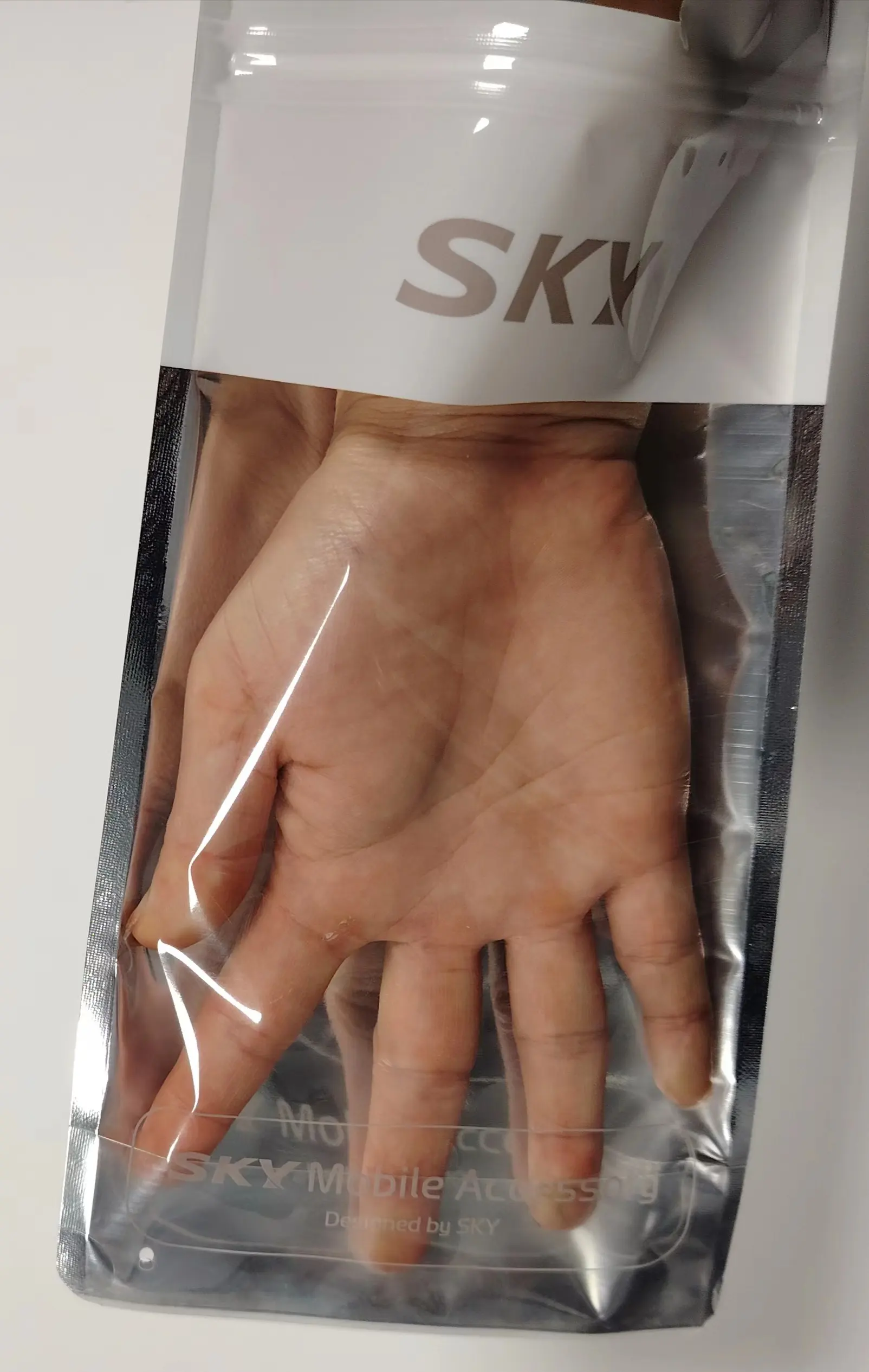 Housse de téléphone portable imprimée personnalisée sac en plastique pochette d'emballage câbles USB sac en plastique à fermeture éclair étanche recyclable