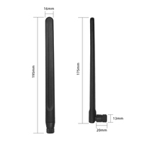 5dBi Pliable 90° °   Antenne verticale rotative 4G LTE en caoutchouc, antenne dipolaire RF pivotante pour routeur WiFi, communication réseau