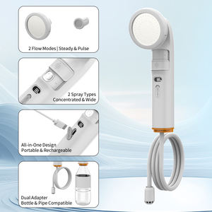 Nouvelle idée cadeau : Bidet électrique portable à double buse <span class=keywords><strong>avec</strong></span> haute pression, parfait pour les voyages, après les toilettes et la douche en camping en plein air - Product Image 4