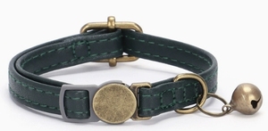 Collar para Gato con Hebilla Metálica de Estilo Retro, Grabable, Collar para Mascotas de Cuero Resistente al Desgaste - Product Image 5