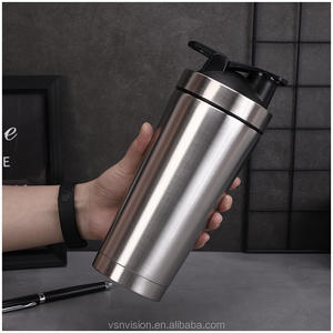 Bouteille Shaker Gym 25oz fouet inoxydable protéines Shaker grande capacité acier inoxydable échantillons gratuits fête classique tasse droite - Product Image 2