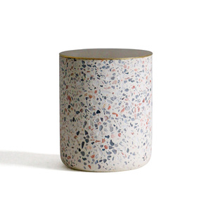 Pot de bougie parfumée imprimé personnalisé en vrac mat terrazzo béton bougie récipient 10 OZ - Product Image 4