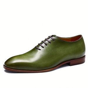 Nuevo Estilo de Zapatos de Vestir de Una Pieza para Hombre, de Cuero Vacuno de Primera Calidad, con Cierre de Hebilla Metálica y Diseño de Mocasines - Product Image 3