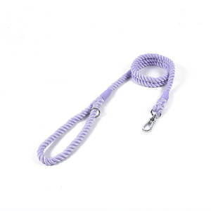 Corda di cotone multicolore intrecciata al guinzaglio per cani all'ingrosso Stock di lusso fatto a mano riciclato piccoli grandi animali domestici accessori da passeggio - Product Image 5