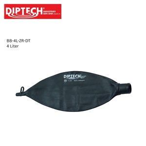 Bolsa de Respiración Plana Tipo Ohio para Adultos de Alta Sensibilidad, 4 Litros, Sin Látex, Neopreno Negro con Buje de 22 mm, Fábrica OEM - Product Image 1