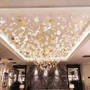Zeitgenössische klassische Designer Dekoration Pendel leuchten Led große K9 Kristall moderne Luxus Gold Kronleuchter