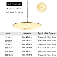Lustre suspendu en tissu avec cadre en fer de style rétro français, abat-jour en lin minimaliste avec LED, idéal pour les restaurants et les cafés