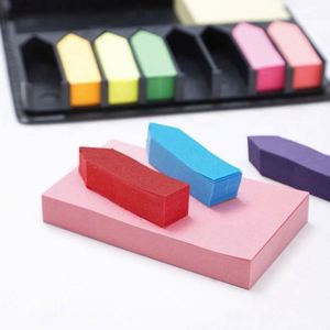 Bloc de Notas con Cubierta de PU, Notas Adhesivas, Marcadores, Etiquetas Adhesivas, Papel para Notas, 230x90mm, 100 Páginas, Oficina - Product Image 2
