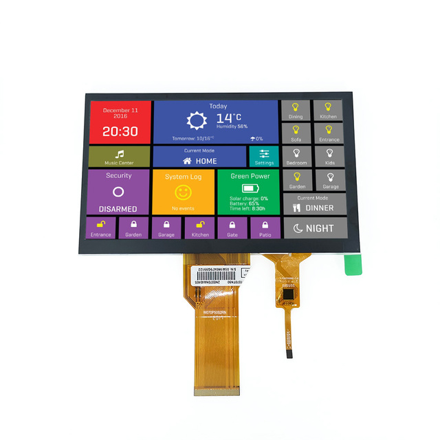 Custom Tft Rgb 50pin 800x480 1024x600 LCD Touch Screen Panel 7 Inch Display