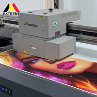 Impresora UV Plana Híbrida Automática EXTREME 2513 de Alta Velocidad con Cabezal de Impresión Digital I3200 de 2400DPI, Nueva Máquina Comercial de Rollo a Rollo 1
