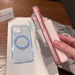 Custodia per telefono con Glitter magnetici <span class=keywords><strong>rosa</strong></span> di lusso per <span class=keywords><strong>iPhone</strong></span> 16 Pro Max custodia lucente caricabatterie Wireless <span class=keywords><strong>Cover</strong></span> morbida in TPU per <span class=keywords><strong>iPhone</strong></span> 16 - Product Image 5