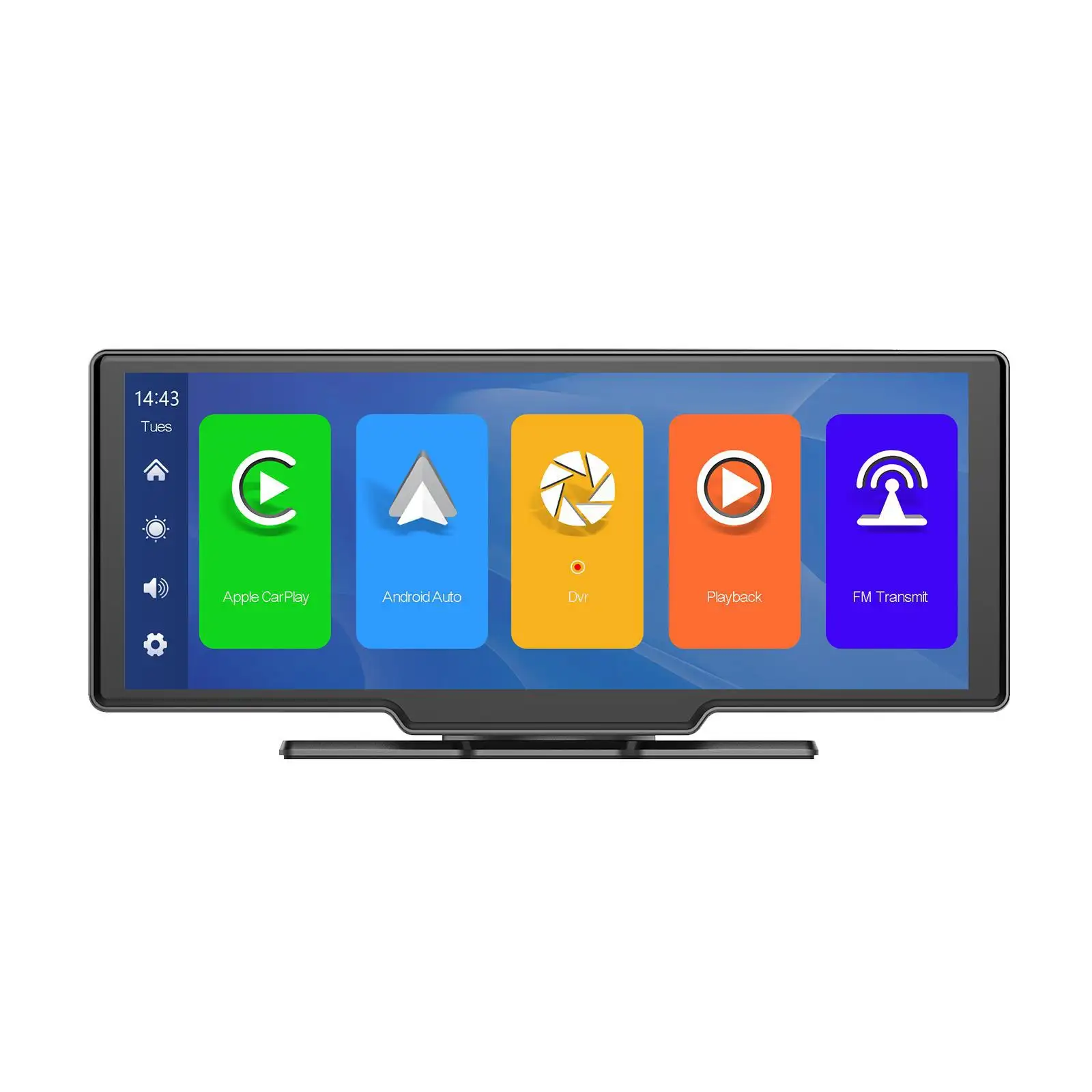 Универсальный 7-дюймовый 2.5D экран беспроводной Carplay HD воспроизведение GPS AUX кабель портативный мультимедийный DVD-плеер
