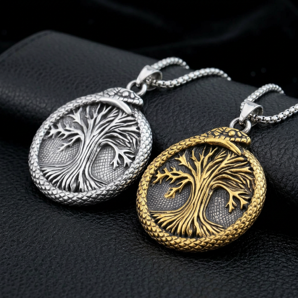 Gold silver 60cm chain