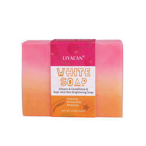Jabón en Barra Natural Arbutin Glutathione <span class=keywords><strong>Curcuma</strong></span> Vitamina C, Blanqueador, Hidratante y Nutritivo para Baño Facial y Uso en Manos, Jabón <span class=keywords><strong>Artesanal</strong></span> - Product Image 5