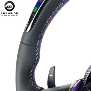 Para BMW M2 M3 M4 F20 F22 F87 F80 F30 F31 F32 F10 F11 M deporte cuero fibra de carbono volante pantalla LED 2020 2021 2022 2023 - Product Image 6