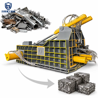 Presse à balles horizontale hydraulique automatique 22KW pour compactage de canettes et densification de balles, idéale pour le recyclage des UBC et l'aluminium usagé