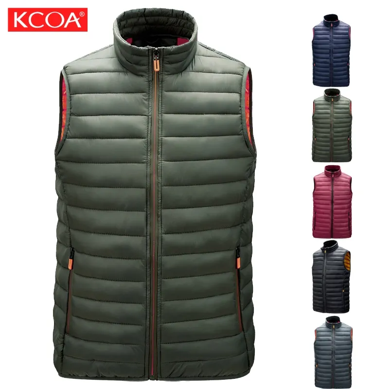 Wholesale Warm Windproof Sleeveless Vest Down Jackets High Quality Men's Puffer Vest