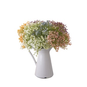 Bouquet de fleurs artificielles CallaFloral, fleurs en plastique à tige unique, décoration de mariage, rose, blanc, violet, bleu, rouge rose, jaune - Product Image 5