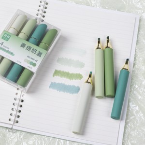 Set di 12 Penne Fluorescenti a Forma di Rossetto, Evidenziatori di Lusso per Planner, Scrittura, Cancelleria Studenti, Regalo, 4 Pezzi/Scatola - Product Image 5