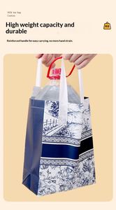 Durable Nonwoven Insulated Food Cooler Bag for Milk Tea Coffee Baking & Cake-Portable Foldable with Zipper Closure - Product Image 6