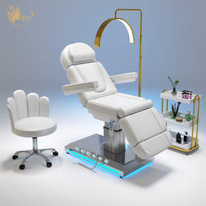 Lettino da Massaggio di Lusso Portatile, Tavolo Elettrico per Massaggi con Materasso in Memory Foam, Altezza Regolabile Elettricamente per Centri Estetici - Product Image 6