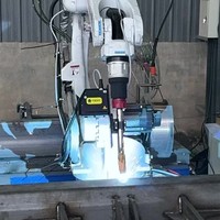 Robot de soudage industriel à 6 axes, bras robotisé de soudage automatique MIG TIG Arc pour la fabrication de métaux, ligne de production