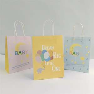 Sacs cadeaux en papier kraft de 22*11*27 cm, nouvelle conception tendance 2024, pour baby shower - Product Image 2
