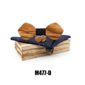 Nœud Papillon en <span class=keywords><strong>Bois</strong></span> Parfait pour Homme, Ensemble Cravate et Mouchoir de Poche pour Mariage, Nœud Papillon en <span class=keywords><strong>Bois</strong></span> avec Boîte, Gravata Faite à la Main - Product Image 3