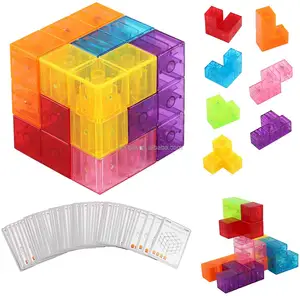पार-सीमा ई-वाणिज्य स्रोत निर्माता की उच्च गुणवत्ता शैक्षिक खिलौने 3D जादुई चुंबक पहेली क्यूब्स
