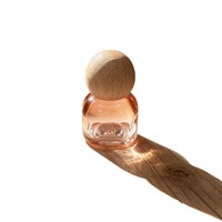Flacon à bille en verre cylindrique de 10 ml avec bouchon en bois, flacon portable pour huile essentielle ou parfum, récipient vide rechargeable