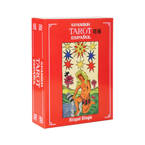 Cartas de oráculo de cubierta de <span class=keywords><strong>Tarot</strong></span> oculta, originales con guía impresa personalizada, Cartas Del <span class=keywords><strong>Tarot</strong></span> En Idioma españa - Product Image 2