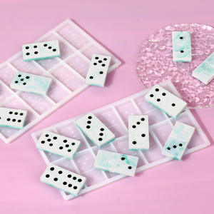 <span class=keywords><strong>Jeu</strong></span> <span class=keywords><strong>de</strong></span> société <span class=keywords><strong>domino</strong></span> arithmétique pour enfants bricolage, moule à colle pour échecs et cartes - Product Image 4