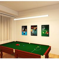 Perfil de Aluminio para Tira de Luz LED Redonda de 30 mm, Perfil de Aluminio LED Suspendido para Techo