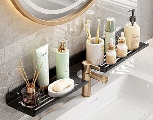 Encimera <span class=keywords><strong>Ducha</strong></span> Caddy Sobre Fregadero <span class=keywords><strong>Estante</strong></span> Sobre Grifo Baño Organizador - Product Image 2