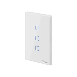 Wifi/APP/Touch SONOFF T0 US 3C Smart Wireless Light Wall Electrical Switch 3Gang ZigBee Smart Home Wifi Wall Touch Switch