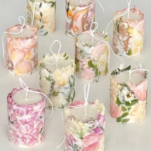 Cylindre INS transfrontalier, rose éternelle séchée, fleur pressée, bougie aromathérapeutique, cire de soja, ornement, cadeau, décoration de la maison, <span class=keywords><strong>ange</strong></span> - Product Image 3