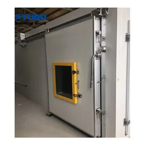 Porte coulissante de stockage à froid de panneau sandwich en PU d'isolation thermique de pièce de congélateur industriel