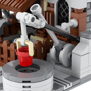 Modelo de Ladrillos de <span class=keywords><strong>Chalet</strong></span> Medieval MOC, Compatible con la Colección de Construcción MOC de la Marca, Juguete de Construcción de Arquitectura - Product Image 4