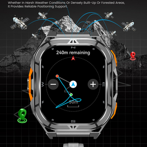 สมาร์ทวอทช์ DSM11 X5 GPS ระบบระบุตำแหน่ง GNSS หลายย่านความถี่ พร้อมเข็มทิศ เครื่องวัดความสูง กันน้ำ 5ATM ฟังก์ชั่น SOS สำหรับผู้ชาย - Product Image 1