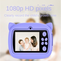 Cámara Instantánea Portátil para Niños, Mini Cámara de Fotos de un Solo Tiro, Resolución 1080p, Impresión de Video Digital en Papel Térmico, Cámara de Juegos