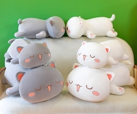 Poupées chat mignon en peluche chat oreiller de couchage Animal doux en peluche enfants filles cadeaux