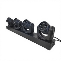 Barre de lumière LED mobile STSLITE 4x15W RGBW 4-en-1 pour contrôle DMX512, idéale pour les discothèques et les DJ