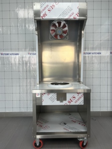 Ventilateur de poêle intégré VICTORY Support de pot de nouilles en acier inoxydable Seau à riz en acier inoxydable et étal Mee Goreng pour hôtels et restaurants - Product Image 6