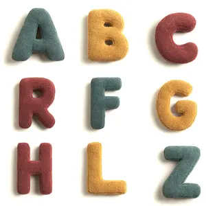Cojín de juguete ABCD para niños con letras en inglés, 26 unidades