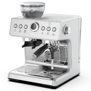 Anbolife 20 Bar Espresso coffee maker Italian Coffee Machine Big Coffee Machine Automatic with Milk Frother steam wand