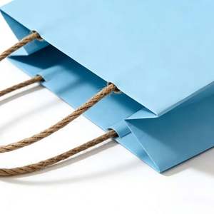 Custom-<b>patterned</b> Eco-friendly Kraft <b>Paper</b> Shopping Bags with <b>Paper</b> Rope Handles for Gift and Retail Packaging - Product Image 4