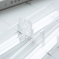 PQ vente en gros entièrement Transparent petit carré cristal stylo boîte imprimable à quatre faces papier porte-crayon forme carrée Stock