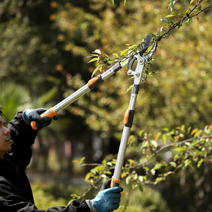 <span class=keywords><strong>Sécateur</strong></span> manuel télescopique à long manche en acier SK5 haute teneur en carbone, robuste, à 4 positions, <span class=keywords><strong>pour</strong></span> jardin, haie, arbres fruitiers et <span class=keywords><strong>branches</strong></span> - Product Image 4