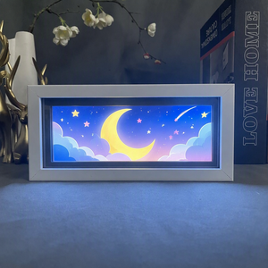 Lámpara de Papel Tallado en 3D con Diseño Personalizado de 240 Personajes de Dibujos Animados, Eevee, Charmander, Sylveon, Luz LED de Anime, Cubierta de Acrílico ABS - Product Image 3