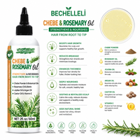 Huile capillaire en gros Chebe et Romarin - Formule concentrée nourrissante à l'huile d'arbre à thé pour renforcer les racines des cheveux et favoriser la croissance des cheveux (OEM)